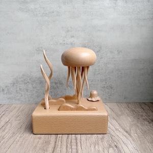 Ornamento Creativo <span class=keywords><strong>in</strong></span> <span class=keywords><strong>Legno</strong></span> Massello a Forma di Medusa, Artigianato <span class=keywords><strong>in</strong></span> <span class=keywords><strong>Legno</strong></span> per Alleviare lo Stress, Decorazione per la <span class=keywords><strong>Casa</strong></span> Virale su Internet, Regalo - Product Image 2