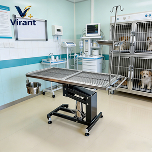 Mesa Quirúrgica Veterinaria Hidráulica de Acero Inoxidable con Soporte para Vía Intravenosa y Cuenco para Operaciones y Diagnóstico en Hospitales Veterinarios - Product Image 3