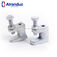 Abrazadera Universal para Vigas, Soporte Galvanizado, Abrazadera Tipo Tigre, Seguridad en Operaciones de Tuberías Rectangulares