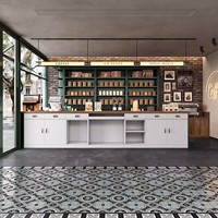 Comptoir de réception rétro pour café, restaurant occidental, boulangerie et salon de thé