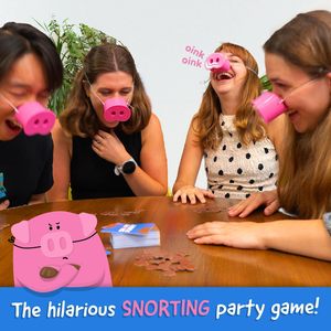 Juego de Mesa Oinkredible para Familias, Niños y Adultos, de 4 a 8 Jugadores, Edad 8+, Incluye 150 Tarjetas de Desafío y 5 Boquillas de Cerdo - Product Image 2