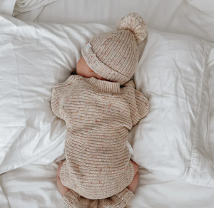 ชุดรอมเปอร์เด็กทารกผ้าฝ้ายถักเนื้อนุ่ม Oatmeal Fleck 100% ปรับแต่งได้ แขนยาว สำหรับเด็กแรกเกิด 0-24 เดือน ใส่ได้<span class=keywords><strong>ท</strong></span>ุกวัน - Product Image 2