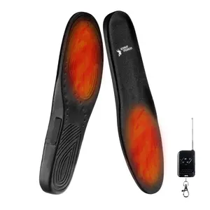 Shoes Foot Warmer Electric Rechargeable Graphene Battery Heated Insoles With Wireless Remote Control
