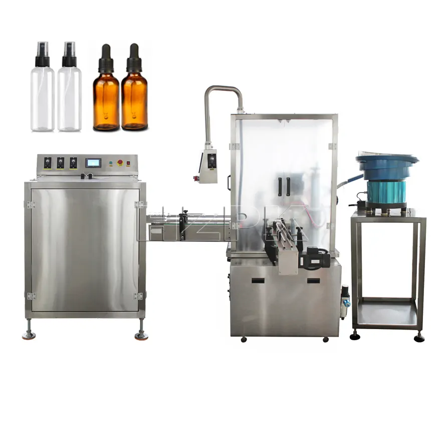 HZPK Machine de remplissage et de capsulage automatique pour petites bouteilles d'eau, prix pour bouteilles d'eau pour animaux de compagnie, cosmétiques