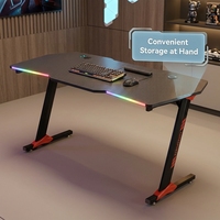 Table de jeu AOR en fibre de carbone, idéale pour la maison et le bureau, avec éclairage RGB intégré, vente en gros d'usine