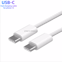 Cable de Carga Tipo C, Cable de Datos Tipo C, Cables de Carga Súper Rápida de 240 W, Cable USB de Fibra para Teléfono 16 15 14 13 12 11