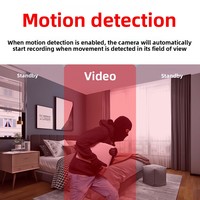 Caméra d'action sportive à aspiration magnétique HD 1080P avec vision nocturne infrarouge, objectif grand angle, enregistreur vidéo intelligent