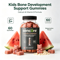 Gummies pour la croissance : favorisent la croissance et le développement osseux, sans sucre, soutien santé pour adultes