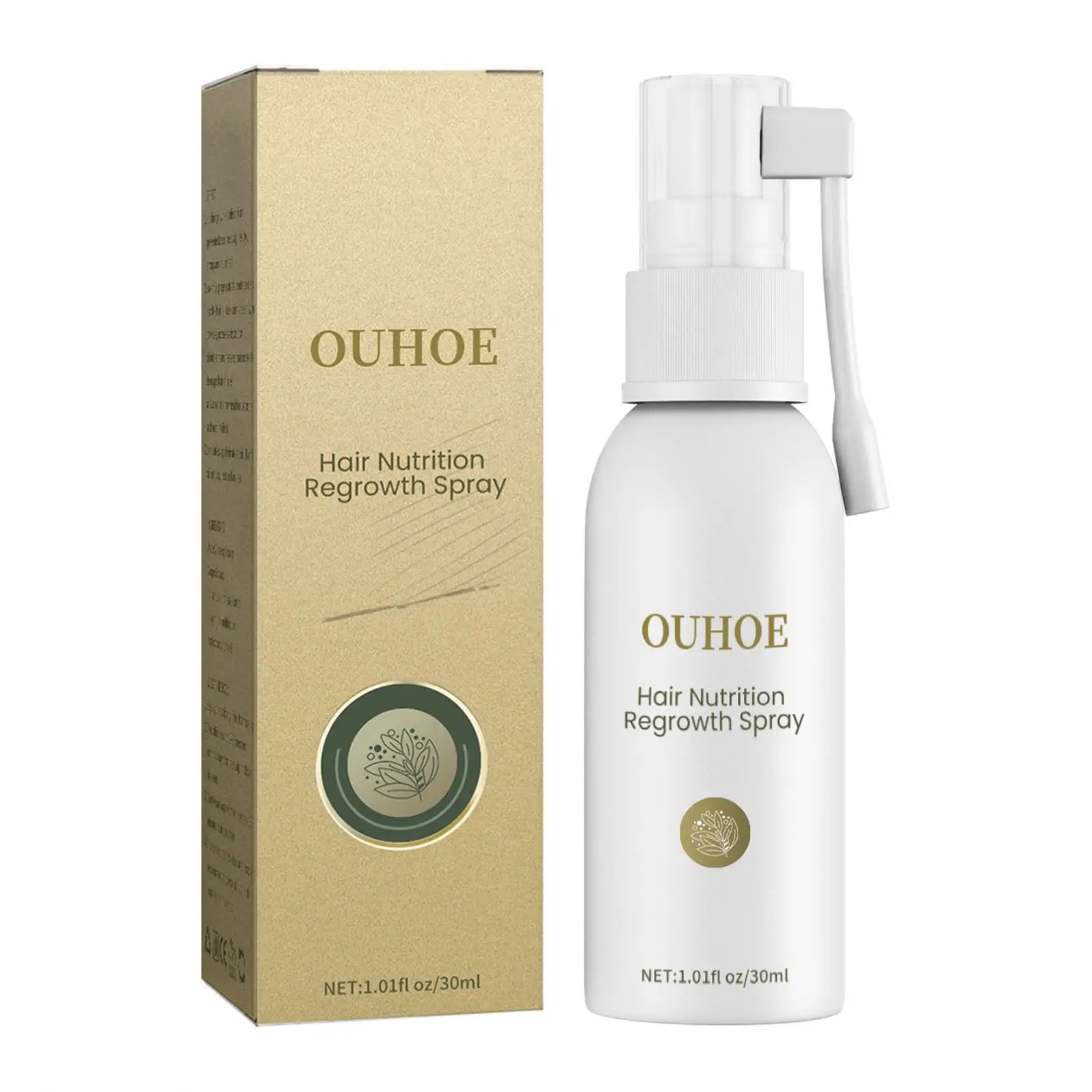 عطر OUHOE 30ML Multicontent لإزالة تساقط الشعر وإعادة نموه، عسر مكثف مضاد للتساقط وكامل وكثيف لعلاج الشعر لمدة 7 أيام