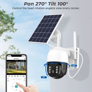 Cámara 4G con Panel Solar, Tarjeta SIM, 8K 4K, CCTV Celular, Vigilancia <span class=keywords><strong>de</strong></span> <span class=keywords><strong>Seguridad</strong></span> Inalámbrica, Panel IP, 5MP, Resistente al Agua, PTZ, Sentec - Product Image 3