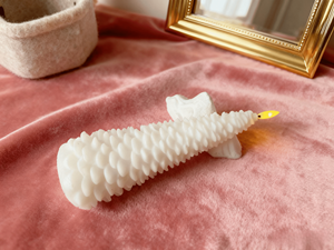 <strong>White</strong> <strong>Taper</strong> Pattern LED Electronic <strong>Candles</strong> Suitable for Weddings Graduations New Years Made From Beeswax Gel Wax Paraffin Wax - Product Image 4