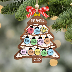 Pafu Decoración de Navidad Árbol de Navidad de madera Adorno colgante Navidad Regalo de madera Decoración - Product Image 4