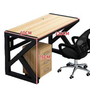 Tables de <span class=keywords><strong>travail</strong></span> pour employés, design moderne et simple en bois blanc, meubles de maison, bureaux d'ordinateur - Product Image 3