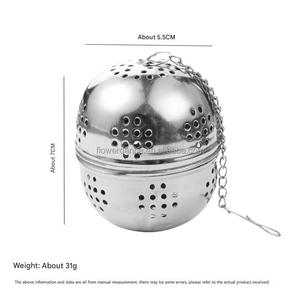 Boule à thé en maille d'acier inoxydable 4.5cm/5.5cm/7cm/9cm infuseur à thé avec chaîne LB2730 - Product Image 2