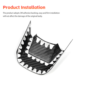 Shasha 2022-2023 Mini F54 F55 F56 碳纤维内饰配件 方向盘装饰框 - Product Image 3