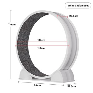 Roue de tapis roulant interactive pour chat, silencieuse, manuelle, pour la maison, avec fonction d'entraînement à la course, tapis roulant pour animaux de compagnie, chat, chien - Product Image 5