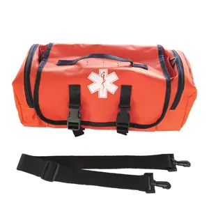 Kit de primeiros socorros com bolsa vermelha, estojo e saco para trauma, 2023