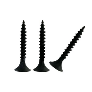 Tornillos autorroscantes de cabeza Phillips negros, de acero al carbono, GBT 13806.1 1992, grado A, para paneles de yeso y fibra de madera. - Product Image 1