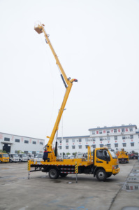 Nuevo camión de escalera aérea JAC de 18 metros, <span class=keywords><strong>elevador</strong></span> móvil, plataforma de trabajo alto, jaula aérea hidráulica, cesta aérea, camiones, gran oferta - Product Image 4