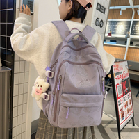 Sacs à dos scolaires unisexes tendance, grande capacité, imperméables, avec coussin d'air, motif dessin animé, vente en gros transfrontalière, nouveauté 2024