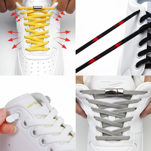 3 tipi di lacci elastici senza nodo per un facile fissaggio delle scarpe con fibbia elastica senza nodo - Product Image 1