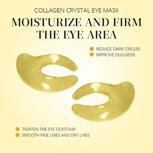Masque pour les yeux en hydrogel cristallin doré, forme papillon, anti-rides, hydratant, 30 paires - Product Image 3