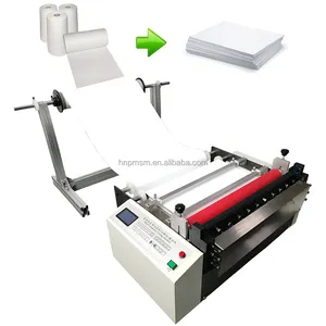 Professional Nonwoven Sheet Cutting Machine Top Quality A4 Size Sticker Cutting Machine Plastic Film Sample Cutter