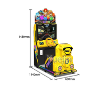 Machine de jeu d'arcade vidéo de simulateur de conduite de course pour enfants de conducteur de voiture cool à jetons Yuejin