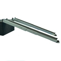 Rampe d'accès télescopique en aluminium portable, réglable, antidérapante pour fauteuils roulants, escaliers, fourgonnettes, marches, capacité de charge jusqu'à 600 livres