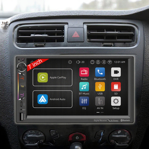 7 inch xe âm nhạc video Youtube MP5 Máy nghe nhạc 2 DIN Linux phổ không dây Carplay Android Auto Car đài phát thanh - Product Image 1