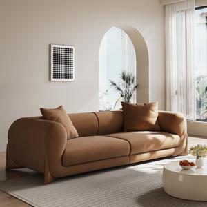 Bộ ghế sofa cao cấp, ghế sofa sang trọng, sofa vải hiện đại màu trắng với chân gỗ chắc chắn dành cho nội thất phòng khách gia đình - Product Image 2