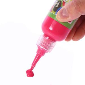 BOMEIJIA Bouteille de peinture en plastique transparent 60ML Peinture au doigt 12 couleurs lavables - Product Image 6