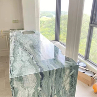Dalles de marbre naturel poli durable en gros pour revêtements de sol et murs de salle de bain