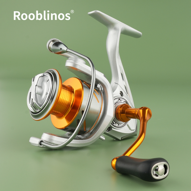 Rooblinos TC 5.2:1 5+1BB High Quality Spinning Fishing Reel Freshwater Lure Fishing Reel Spinning Reel