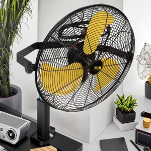 Ventilateur mural métallique 14 pouces à commande mécanique, 3 vitesses, haute performance, résistant aux intempéries, en métal de qualité supérieure – Meilleures ventes - Product Image 2