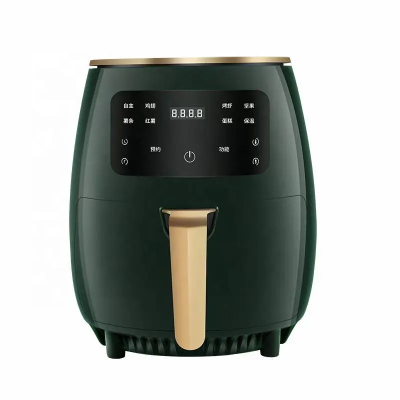 2400w large capacity no oil multi fried food mechanic LCD Touch control silver crest air fryer 6L S-18