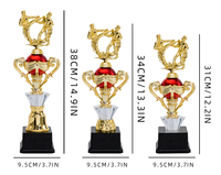 Trophées en plastique dorés personnalisés avec logo sur mesure pour championnats de lutte, récompenses pour sportifs et athlètes, AD60 Salons professionnels