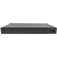 Processeur de fusion de projection Pure Hardware 4K60, couleur 10 bits ITU709, 0-1200 px, fusion EDID, métal