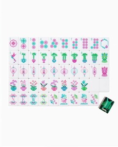 Tuiles de Mahjong personnalisées <span class=keywords><strong>NB</strong></span> à quatre couches, vert émeraude, gravées, ensemble de 160 tuiles de Mahjong américain, tuiles Joker incluses pour un jeu authentique - Product Image 2