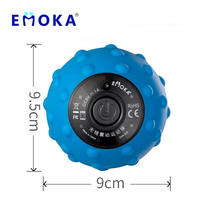 Balle de massage vibrante électrique sans chauffage, rechargeable, sans fil, pour relaxation musculaire profonde, soulagement de la douleur, yoga, gym, usage domestique