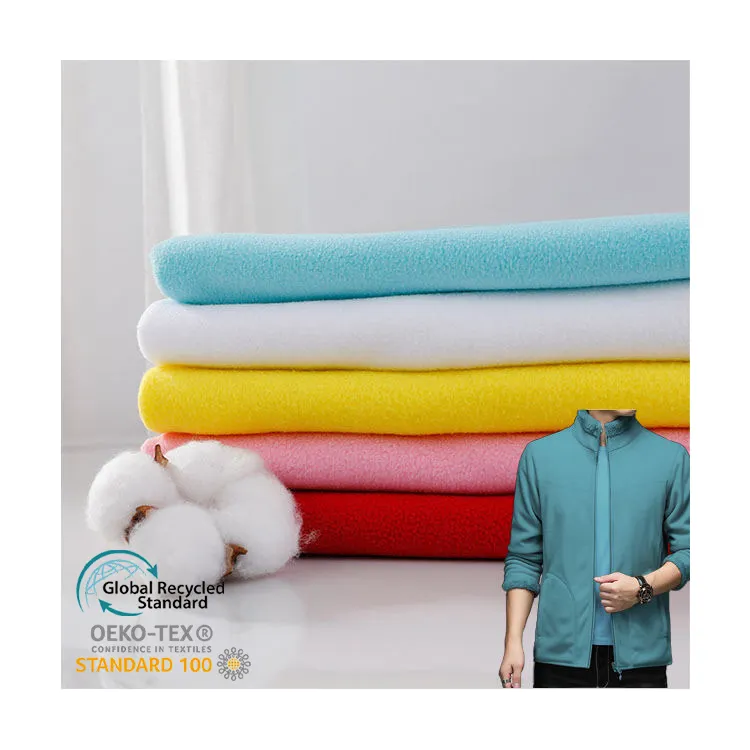 Benutzer definierte 100% Polyester Anti-Pille Lager Polar Fleece Stoff Fleece Truthahn gebürstet Stoff für Kleidungs stück