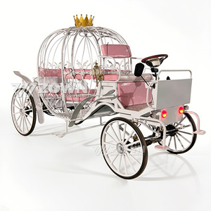 Carroza Eléctrica de Calabaza de Cenicienta Brillante 2026 de Moda, Vagoneta de Boda de Princesa para Turismo, Carroza de Calabaza de Cenicienta para Boda de 4 Asientos - Product Image 6
