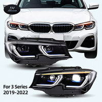 Nouvel ensemble de phares modifiés haut de gamme 55W 12V à LED laser avec feux de jour pour BMW Série 3 G20 G28 (modèles 2019-2022)