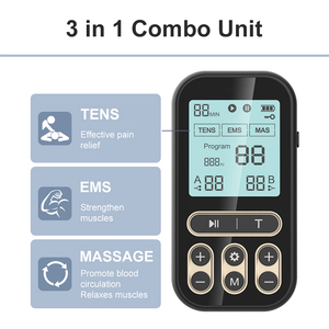 Dispositivo de Masaje TENS EMS de Doble Canal con Cable, 60 Programas de Masaje, Intensidad Ajustable y Soporte para Terapia de Cuerpo Completo - Product Image 5