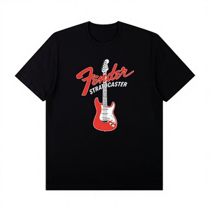 New Electric <b>Guitar</b> Printed Men's Cotton Short Sleeve Breathable Casual <b>T</b>-<b>shirt</b> 180g Youth Fashion Street Hip Hop Wholesale - Product Image 4