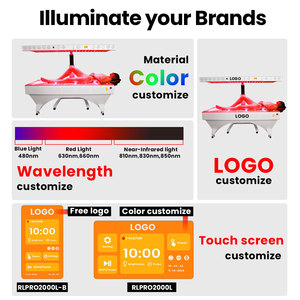 Appareil de luminothérapie <span class=keywords><strong>LED</strong></span> infrarouge à 9 ondes RED &NIR&Yellow, contrôle par application IDEATHERAPY, <span class=keywords><strong>lit</strong></span> de luminothérapie <span class=keywords><strong>rouge</strong></span> pour le corps entier - Product Image 6