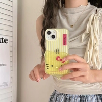 Kawaii Hello Kitty Pop Design Transparente Silikon Rückseite Mode Niedliche NIMMY Haustiere TPU Handy hülle für iPhone 15 Pro Max 14