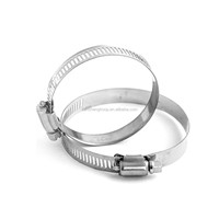 Vente en gros collier de serrage en acier inoxydable robuste de style américain 316/304 avec traitement de surface de polissage de Chine