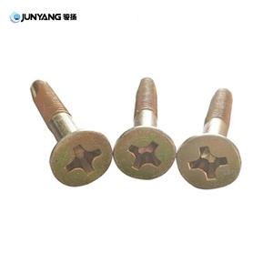 Vis de fixation au sol pour conteneurs en acier au carbone plaqué cuivre M6x45 M6x55 M6x65, vente directe usine JUNYANG, accessoires et pièces pour conteneurs - Product Image 4