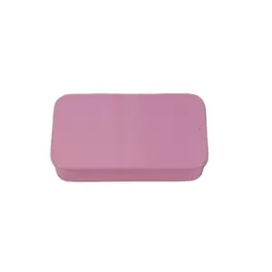 Custom Sliding Metal Tin Box for Brow and Soap Packing Pocket Salt Container with Mint Finish